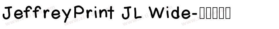 JeffreyPrint JL Wide字体转换